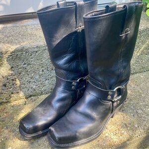 Frye women’s black Harness boots, size 11